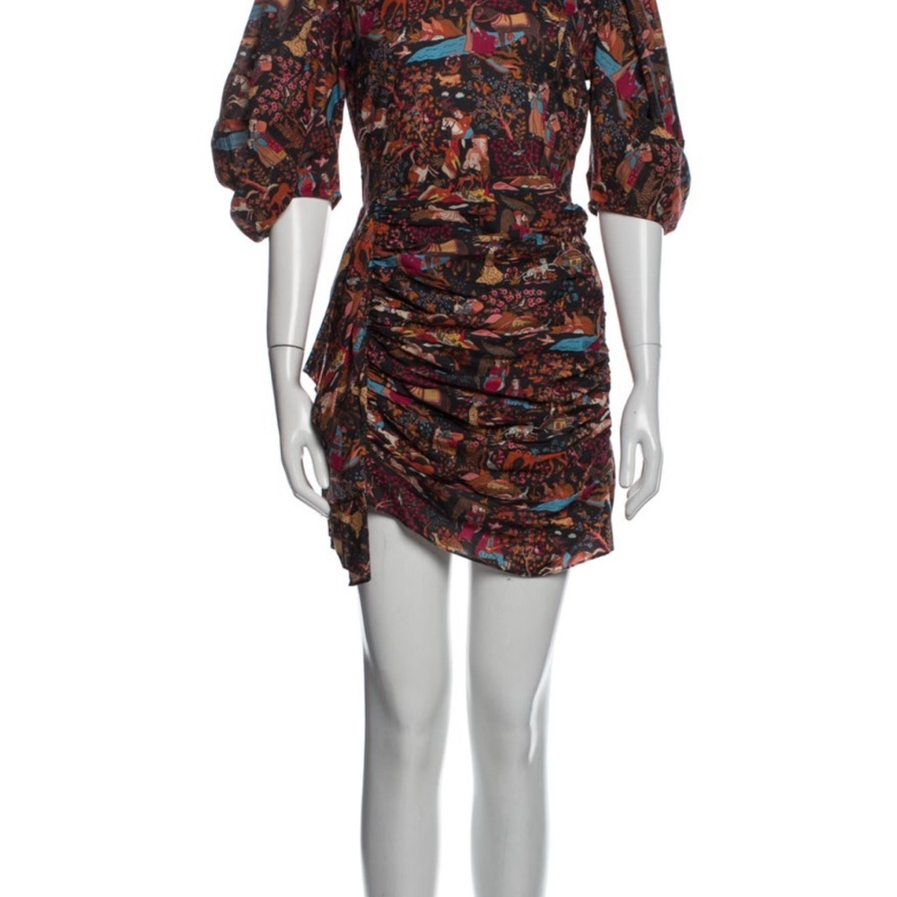 Rhode Colorful Patterned Pia Dress